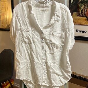 Harper White Button Down Shirt
